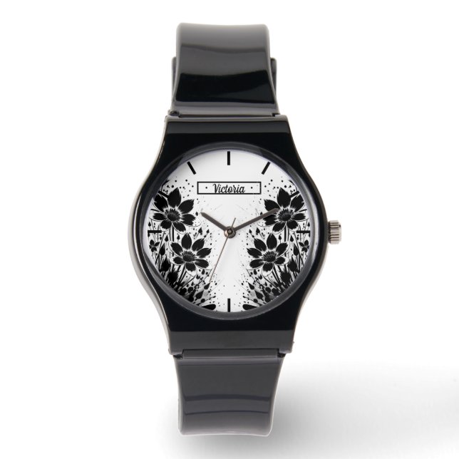 Ink-splashed Bloom Watch (Front)