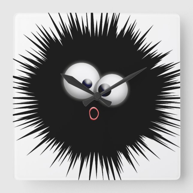 Ink Splat Cartoon Wall Clock (Front)