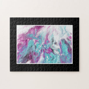 Ink Splatter Hard Difficult Challenging Colorful Jigsaw Puzzle