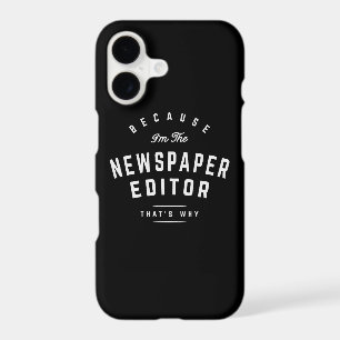 Ink-Stained Authority - Newspaper Editor Pride