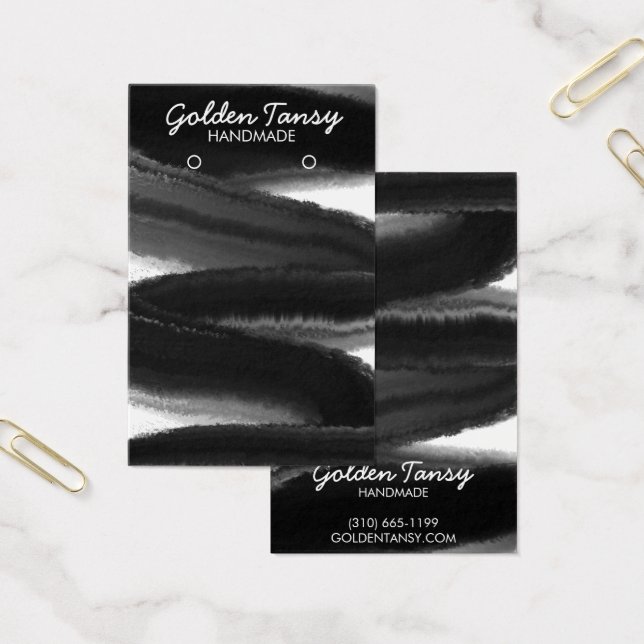 Ink Swipe Earring Necklace Jewellery Display Card (Office)