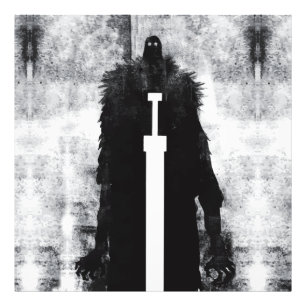 Ink Talking Fantasy V02 A Knight from hell Photo Print