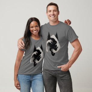 Ink Talking Fantasy V05 BLACK WOLF T-Shirt