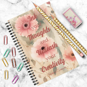 Ink Thoughts Unleash Creativity Inspiration Adult Notebook