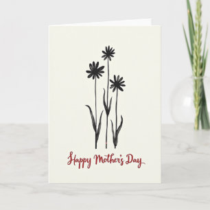 Ink Wash Floral Card