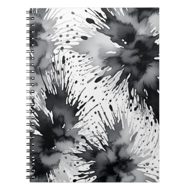 Ink Wash Splatter Notebook (Front)