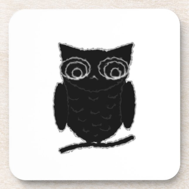 Inkblot Owl Coaster (Front)