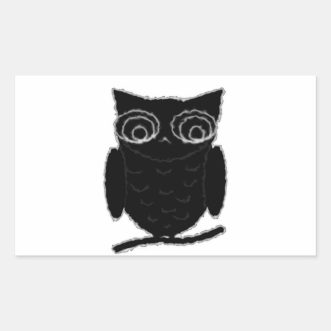 Inkblot Owl Sticker (Front)