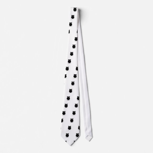 Inkblot Owl Tie (Front)