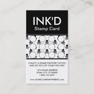 ink'd stamp card (colour customizable)