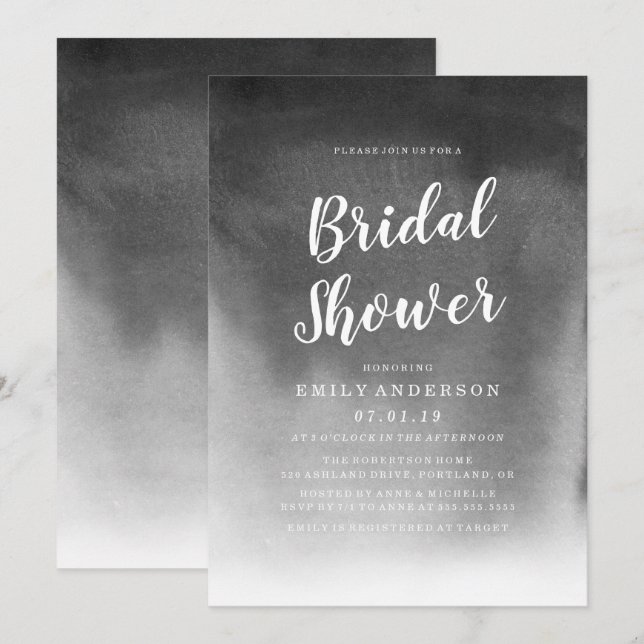 Inked | Bridal Shower Invitation (Front/Back)