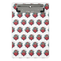 Inked Classics: Heart & Cupid Clipboards