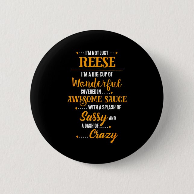 Inked Creation - Reese Big Cup Of Awesome Sy Cly C 2 Inch Round Button (Front)
