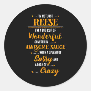 Inked Creation - Reese Big Cup Of Awesome Sy Cly C Classic Round Sticker
