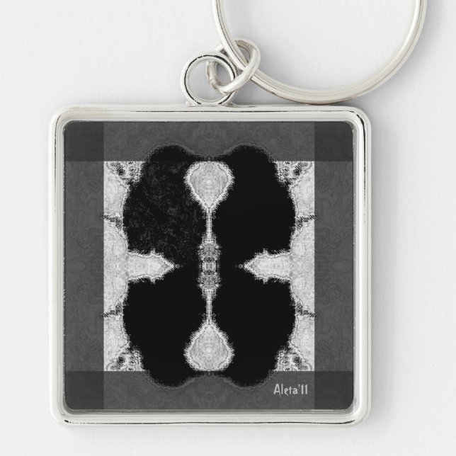 Inked Crow Keychain (Front)