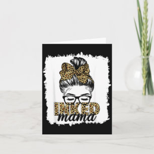 Inked Mama Mom Life Leopard Tattooed Mom Card