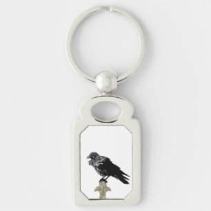 Inked Raven Keychain