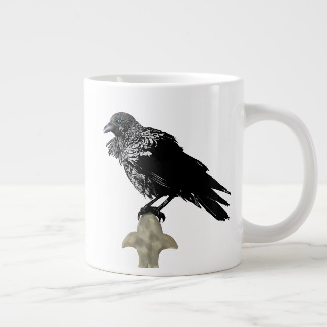 Inked Raven Large Coffee Mug (Right)