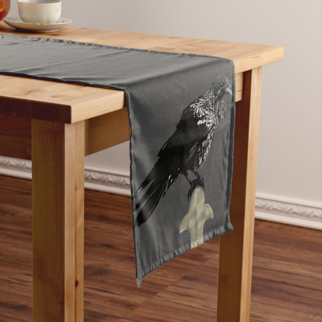 Inked Raven Long Table Runner (In Situ)