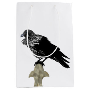 Inked Raven Medium Gift Bag