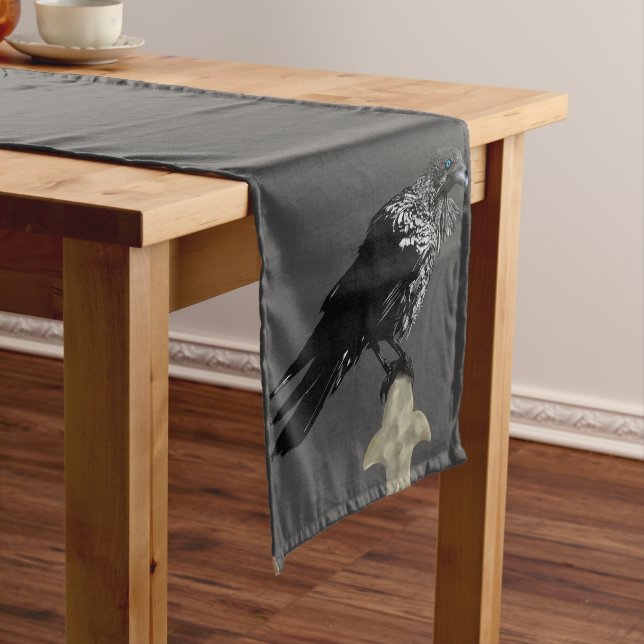 Inked Raven Medium Table Runner (In Situ)