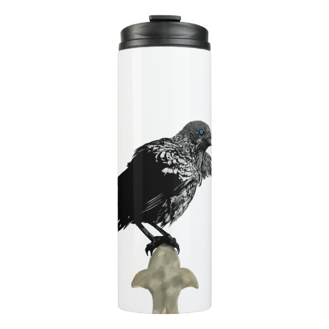 Inked Raven Thermal Tumbler (Front)