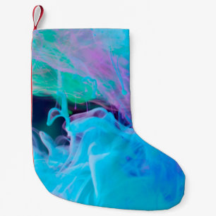 inks in waterabstract, acrylic, art, artistic, bac small christmas stocking