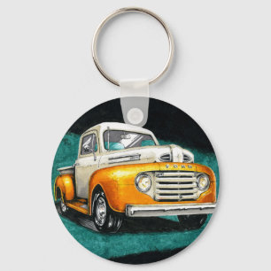 Inktober 2018 Day 16 - Classic 1950s Truck Keychain