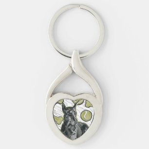 Inktober 2018 Day 6 - Pretty Doberman Dreams Keychain