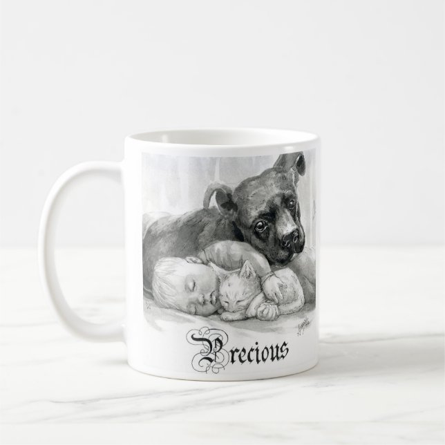Inktober 2018 Day 9 - Precious Friends Coffee Mug (Left)