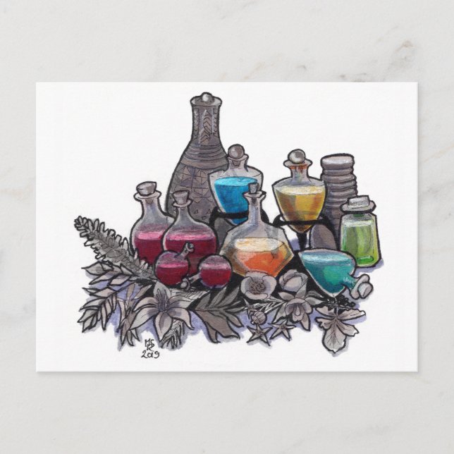 Inktober 2019 Day 25 Postcard (Front)