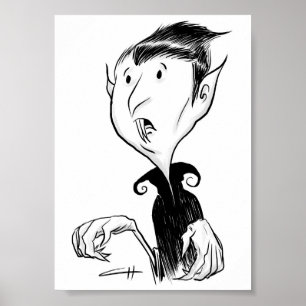 Inktober - Vampire Poster