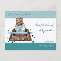 Inkwell Best Regards Postcard