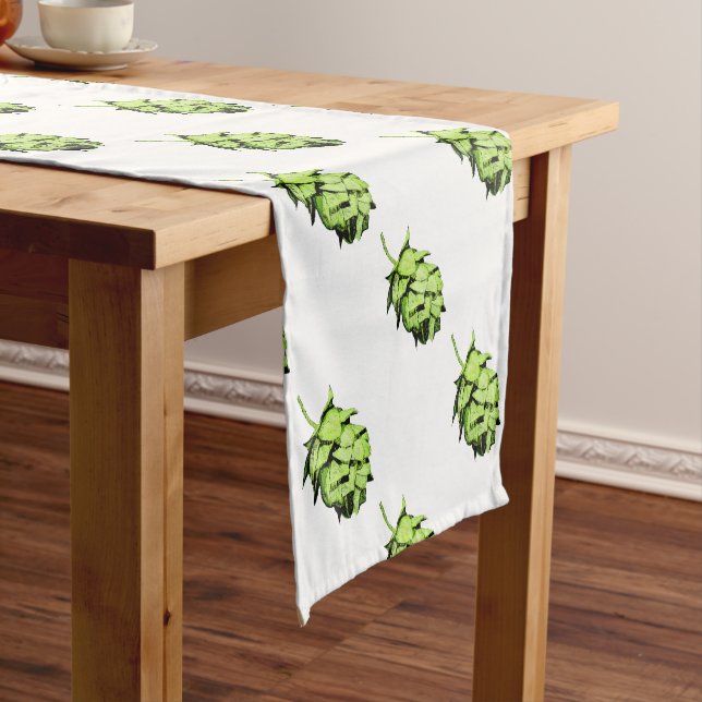Inky Hop Art for Beer Lovers! Short Table Runner (In Situ)