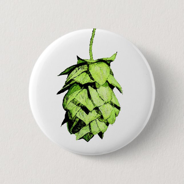 Inky Hop Illustration 2 Inch Round Button (Front)