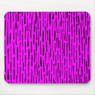 Inky Lines - Magenta Mouse Pad