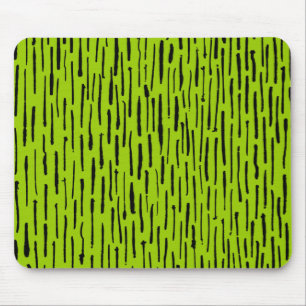 Inky Lines - Martian Green Mouse Pad