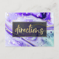 Inky Splash Purple Marble and Gold foil Directions