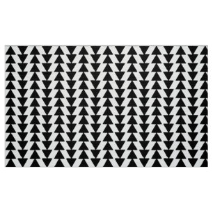 Inky Triangles - Black and White Fabric