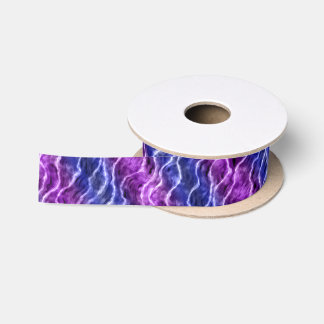 inky waves - gradient purples : satin ribbon