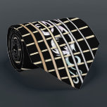 Inlaid Guitar Fretboard Tie<br><div class="desc">A six-string guitar fretboard neck tie,  with a beautiful,  swirly,  faux-finish pearlescent vine inlay design.</div>