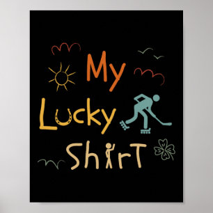 Inline-hockey Skating Skater Hockey Vintage Roller Poster