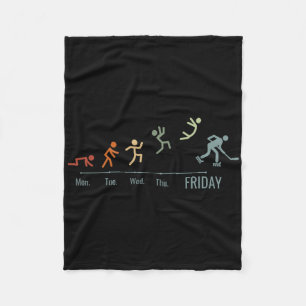 Inline-hockey Skating Skater Hockey Weekend Roller Fleece Blanket