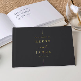 Inline Modern Minimal Wedding Guest Book