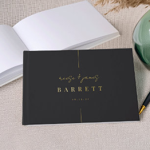 Inline   Modern Minimal Wedding Guest Book