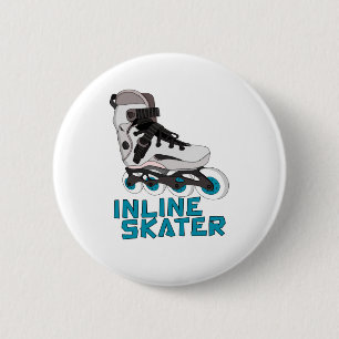 Inline Skater 2 Inch Round Button