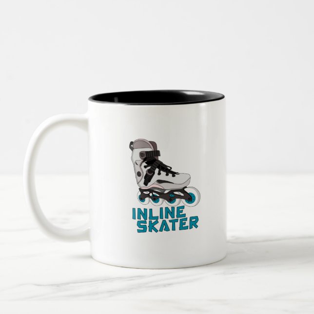 Inline Skater Two-Tone Coffee Mug (Left)