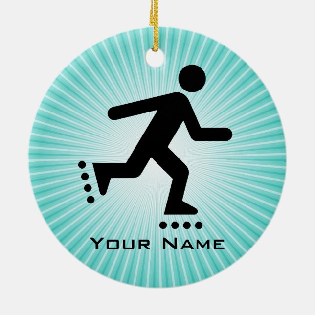 Inline Skating Ornament (Back)