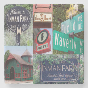 Inman Park, Atlanta Marble Coasters