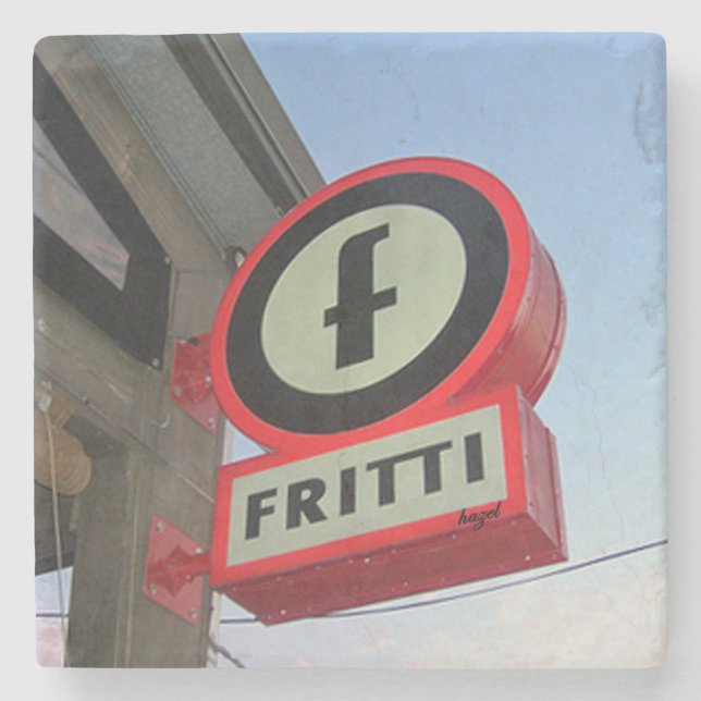 Inman Park, Fritti, Atlanta Marble Coasters (Front)